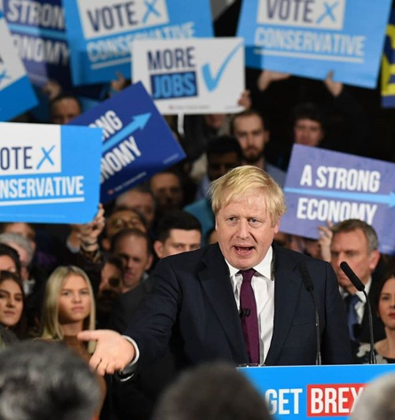 Boris Johnson and Conservative Supporters